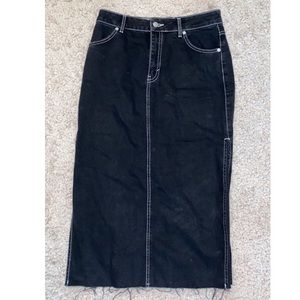 Top shop Long black skirt